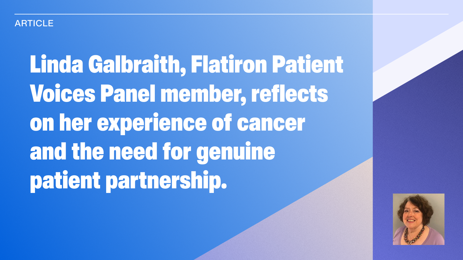 True patient partnership is key to delivering on the National Cancer Plan